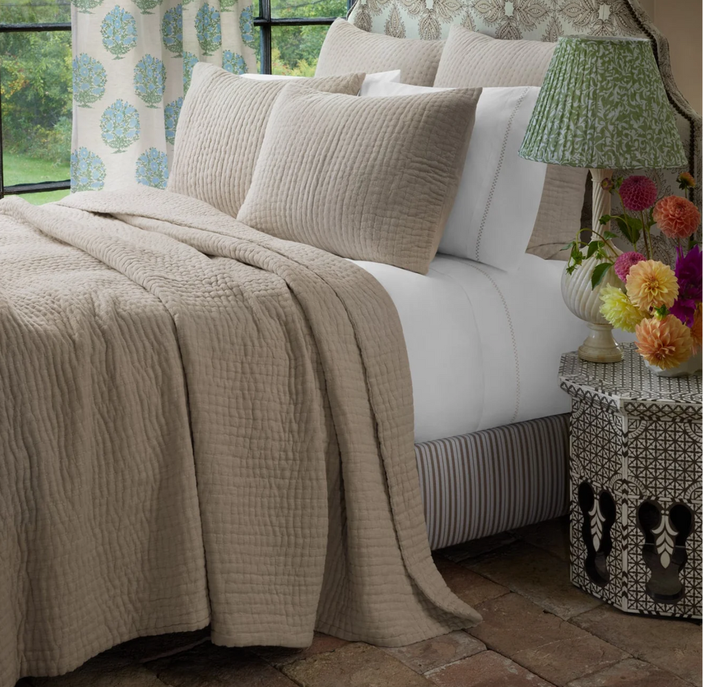 John Robshaw Vivada Sand Queen Coverlet