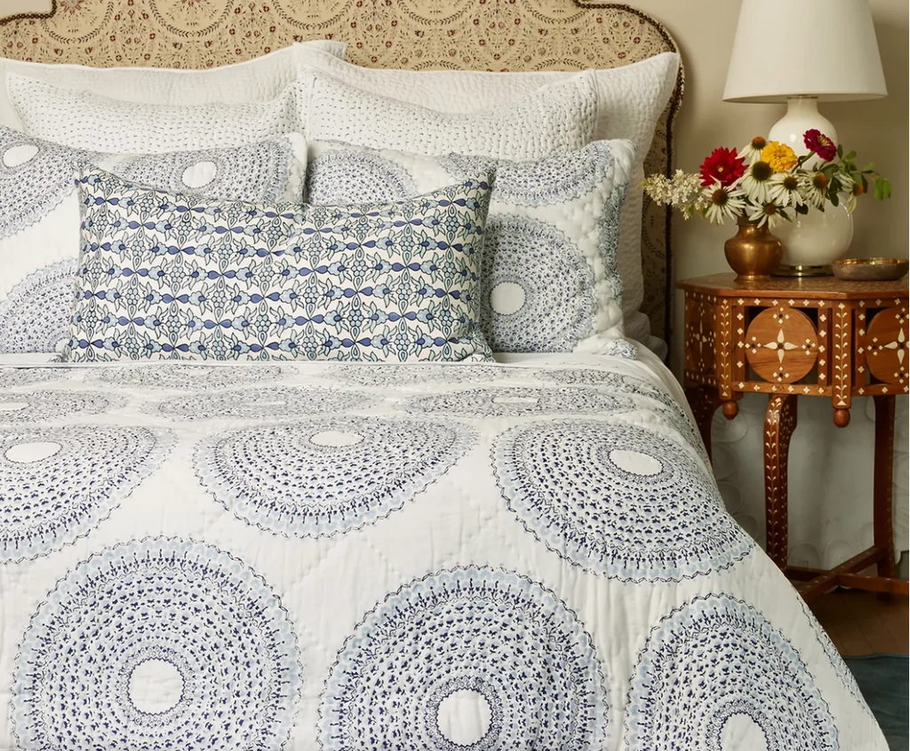 John Robshaw Lapis Bedding Quilt