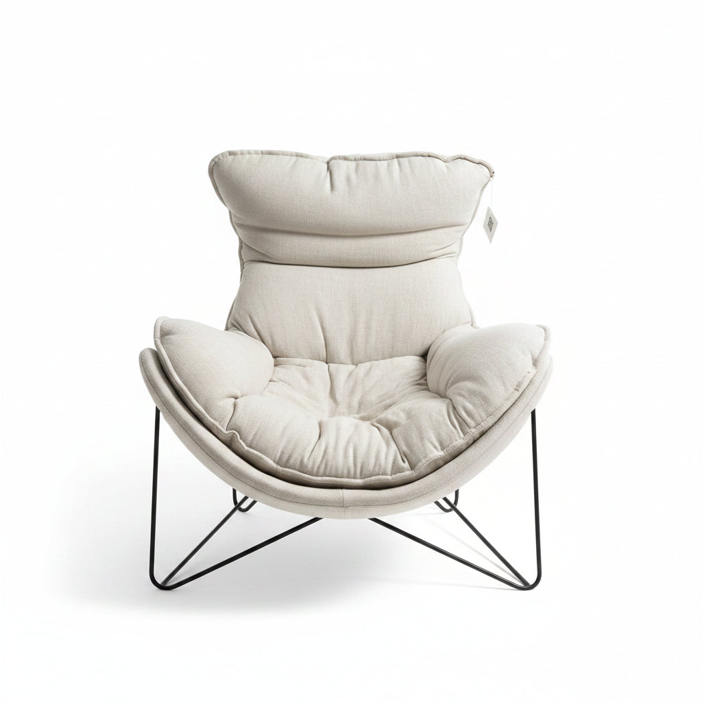 Linen Lounge Chair